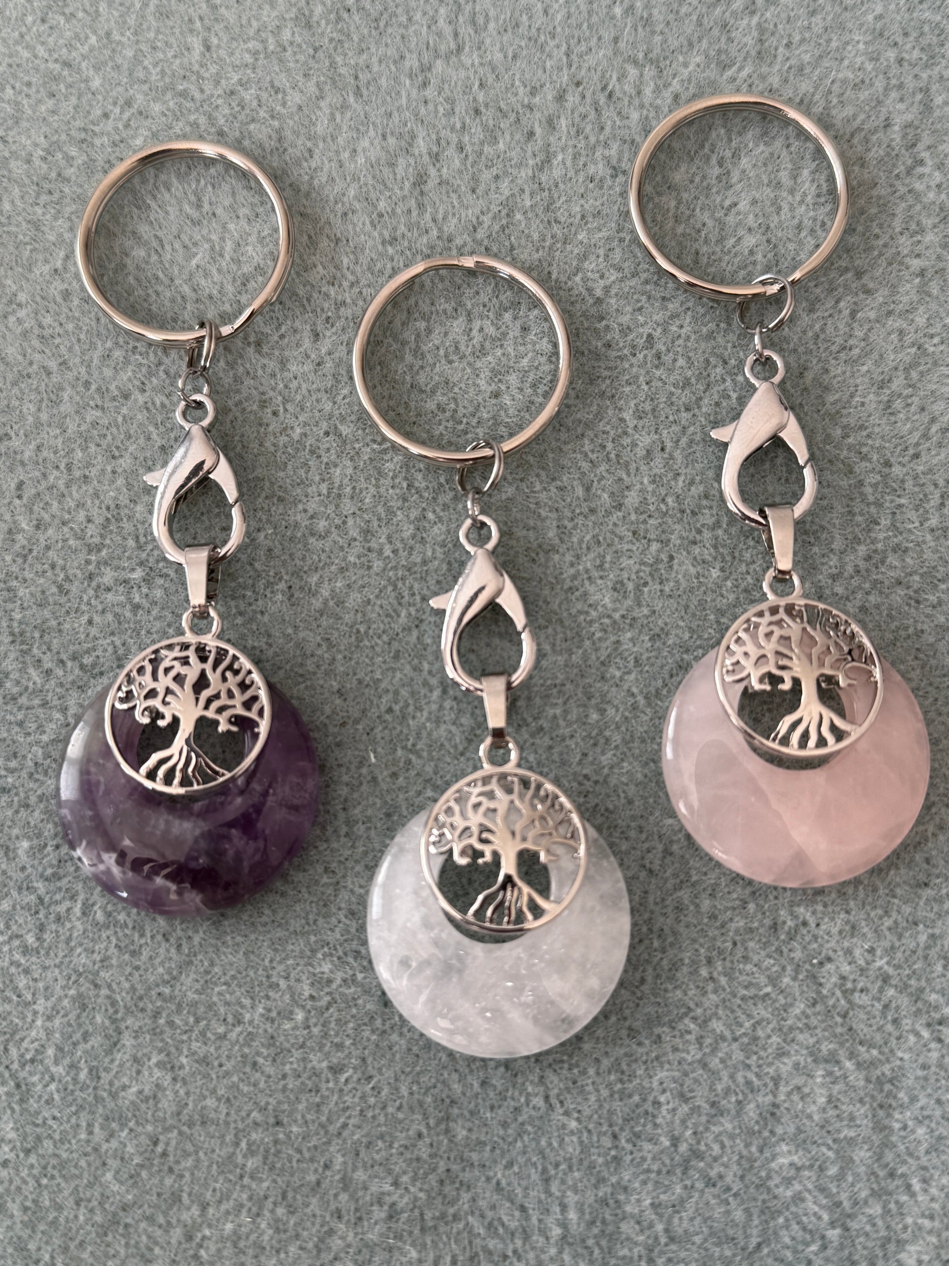 Gemstone Tree Of Life Keyrings
